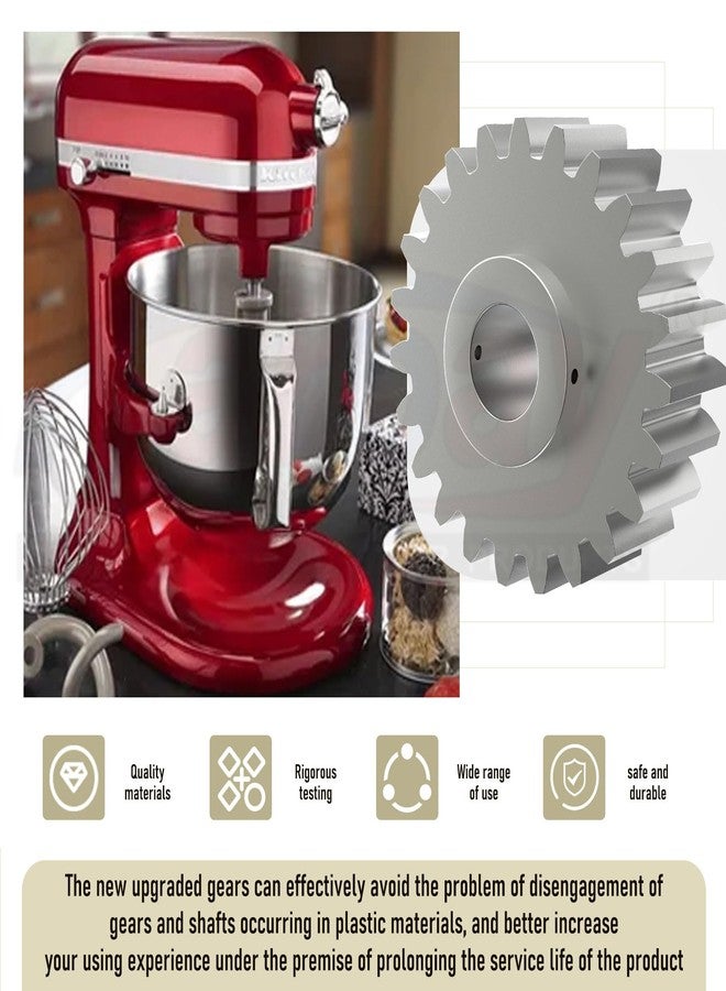 Karbay W10112253 Worm Gear Kit (Upgraded Materials) for Whirlpool Kit-chenAid Mixers Replace 4162897 AP4295669 4161531 WPW10112253, Included Gasket and two small seals - Image 5